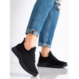 SHELOVET Kevyet tekstiiliset urheilukengät musta 2