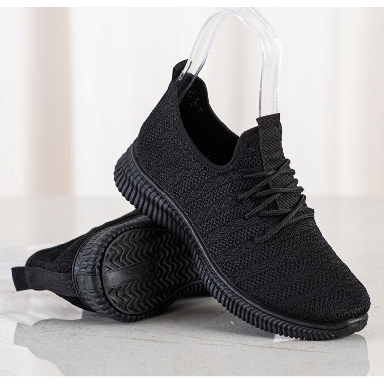 SHELOVET Kevyet tekstiiliset urheilukengät musta 1