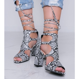 Mustat sandaalit Gold Jungle -käärmeen ihokaaviossa 1