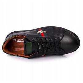 Bednarek Polish Shoes Miesten nahkaiset Brogues -lenkkarit Bednarek Black musta 1