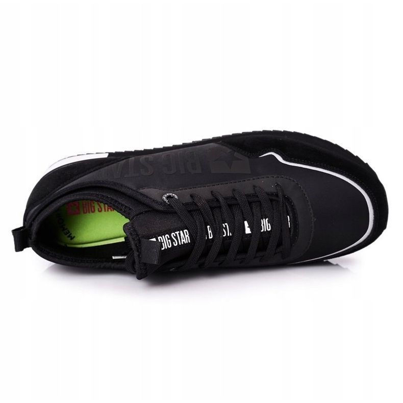Miesten urheilukengät Memory Foam Big Star HH174212 Musta 1
