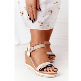 PG1 Tropical Beige Wedge Sandaalit 2