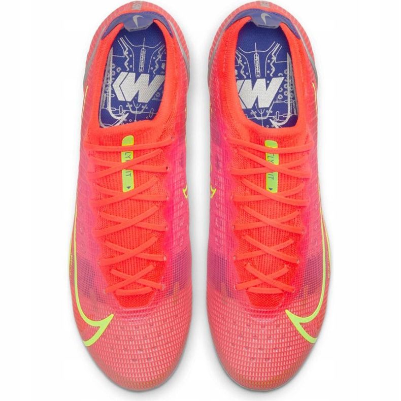 Nike Mercurial Vapor 14 Elite Fg M CQ7635 600 jalkapallokengät vihreä, pinkki vaaleanpunainen 1