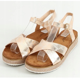 Champagne naisten sandaalit 100-139SA-1 Champagne monivärinen vaaleanpunainen 1