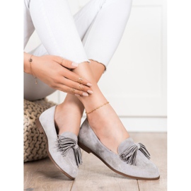 Evento Suede Lords With Fringes harmaa 2