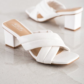 Small Swan Tyylikkäät Eco -nahkatossut valkoinen 1