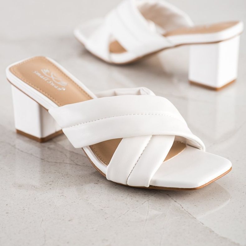 Small Swan Tyylikkäät Eco -nahkatossut valkoinen 1