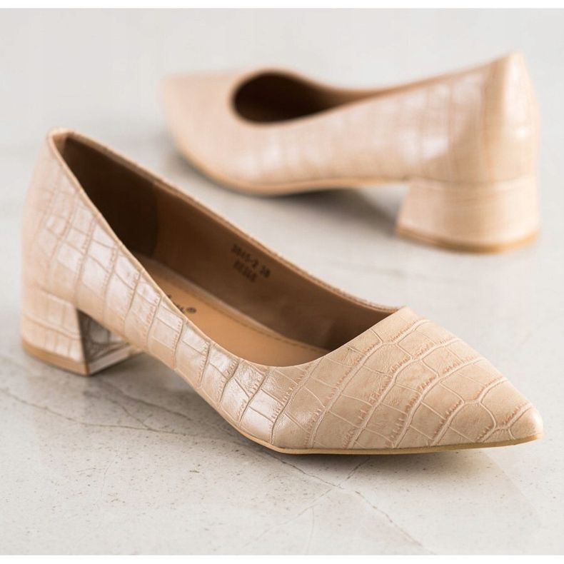 Sweet Shoes Klassiset avokkaat matalalla korolla beige 1