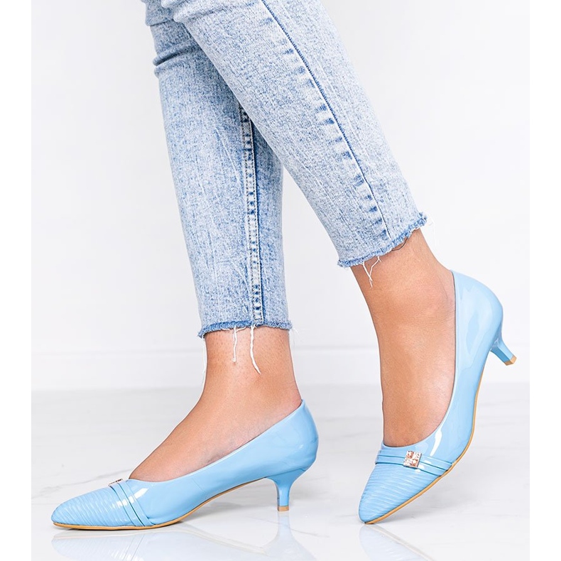 Mollyn matalalla kantapäällä siniset pumput sininen 1