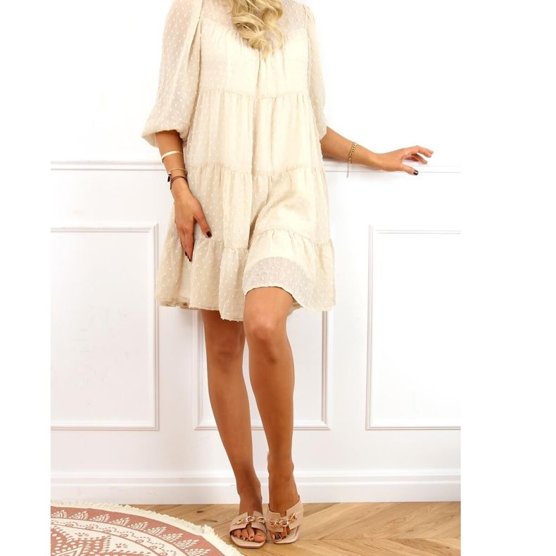 Beige tossut koristeketjulla 35-230 Beige 2