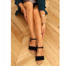 Mustat naisten sandaalit WL1635 Musta 1