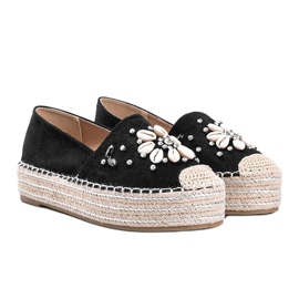 Mustat espadrillit rouva Nickin paksulla pohjalla 1