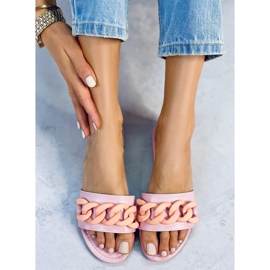 Tossut, joissa ketjun vaaleanpunainen 7857 Vaaleanpunainen 1