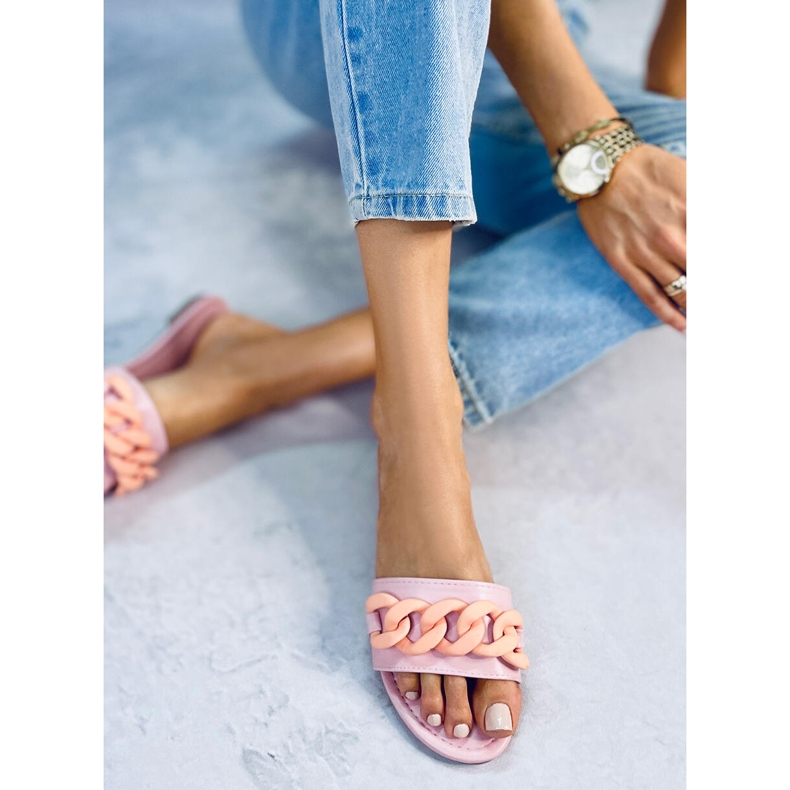 Tossut, joissa ketjun vaaleanpunainen 7857 Vaaleanpunainen 2