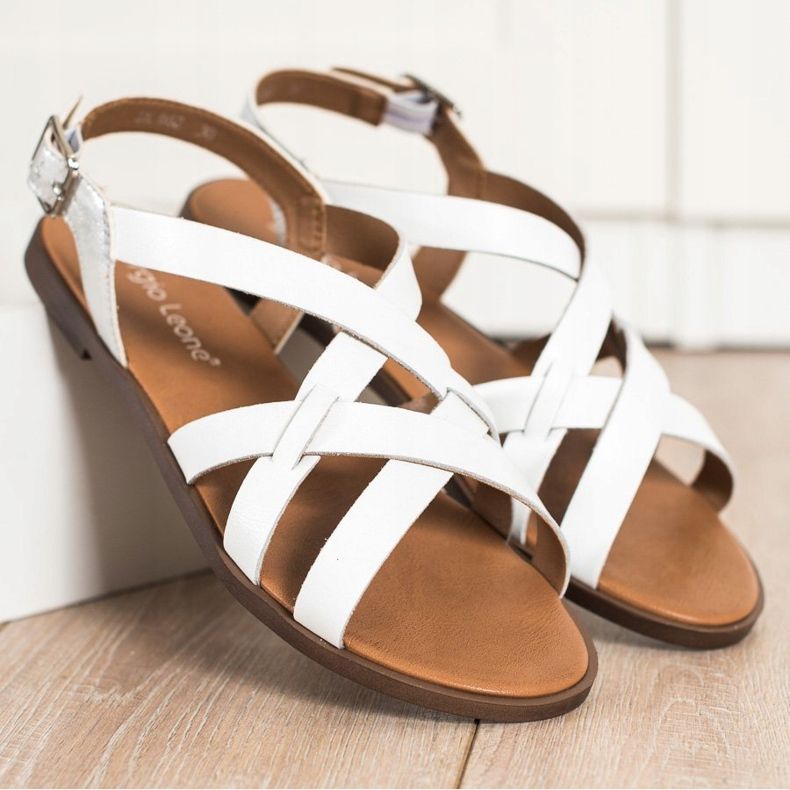 Rento Sergio Leonen sandaalit valkoinen 2