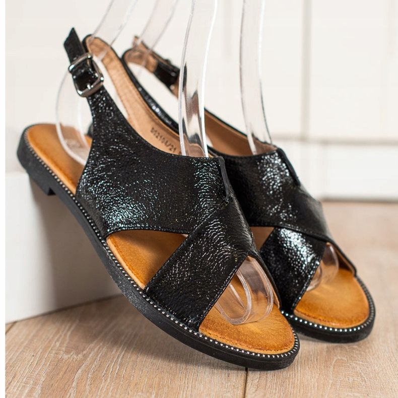 Filippo Klassiset mustat sandaalit 2