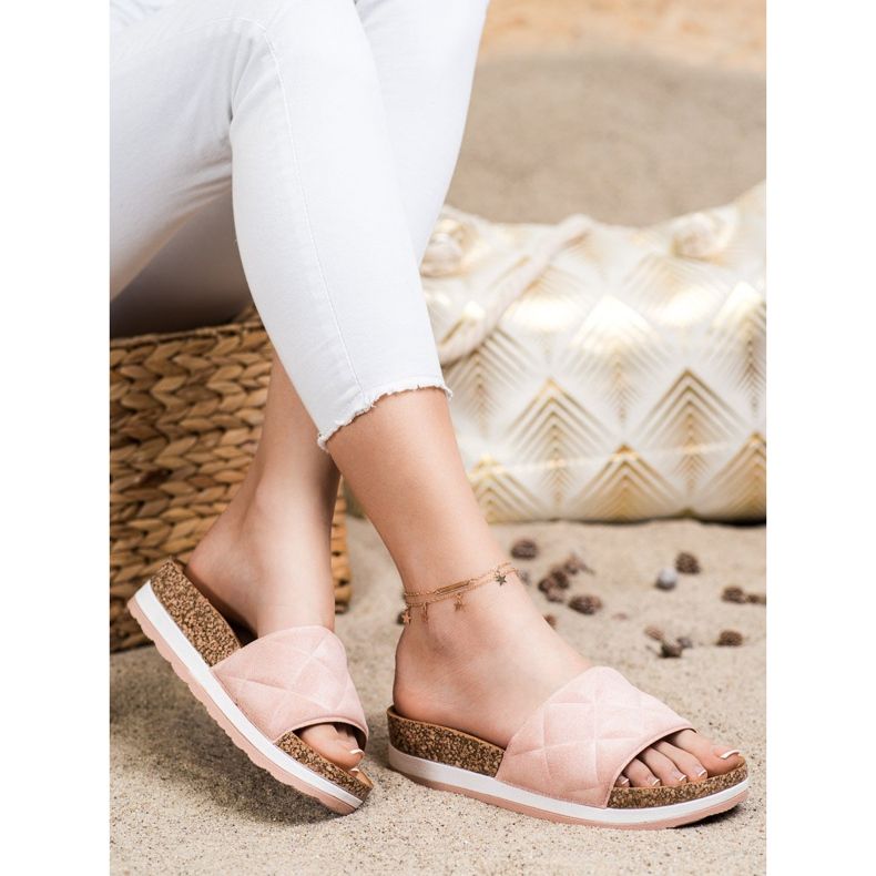 Comer Mukavat tossut alustalla vaaleanpunainen 2