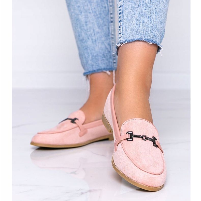 Juliette vaaleanpunaiset ekologiset mokkanahkaiset leivonnaiset vaaleanpunainen 1