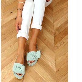 Minttu 8228 Vihreät tossut korkealla pohjalla 1