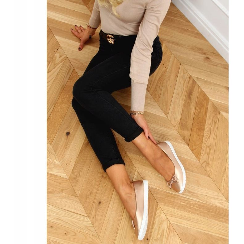 Champagne naisten ballerinat DY-10 Champagne vaaleanpunainen 2