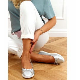 Naisten naisten ballerinat DY-10 Silver hopea 1