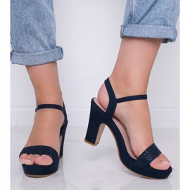 Tummansiniset, avoimet sandaalit Perfect Day -postissa laivastonsininen 1