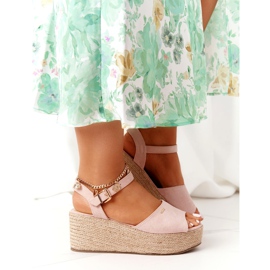 Kiila sandaalit punottu Big Star FF274749 Nude vaaleanpunainen 3