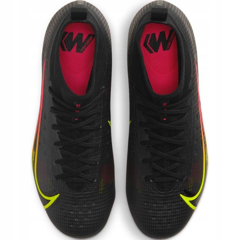 Nike Mercurial Superfly 8 Pro Fg Jr CV0804 090 jalkapallokengät monivärinen musta 1