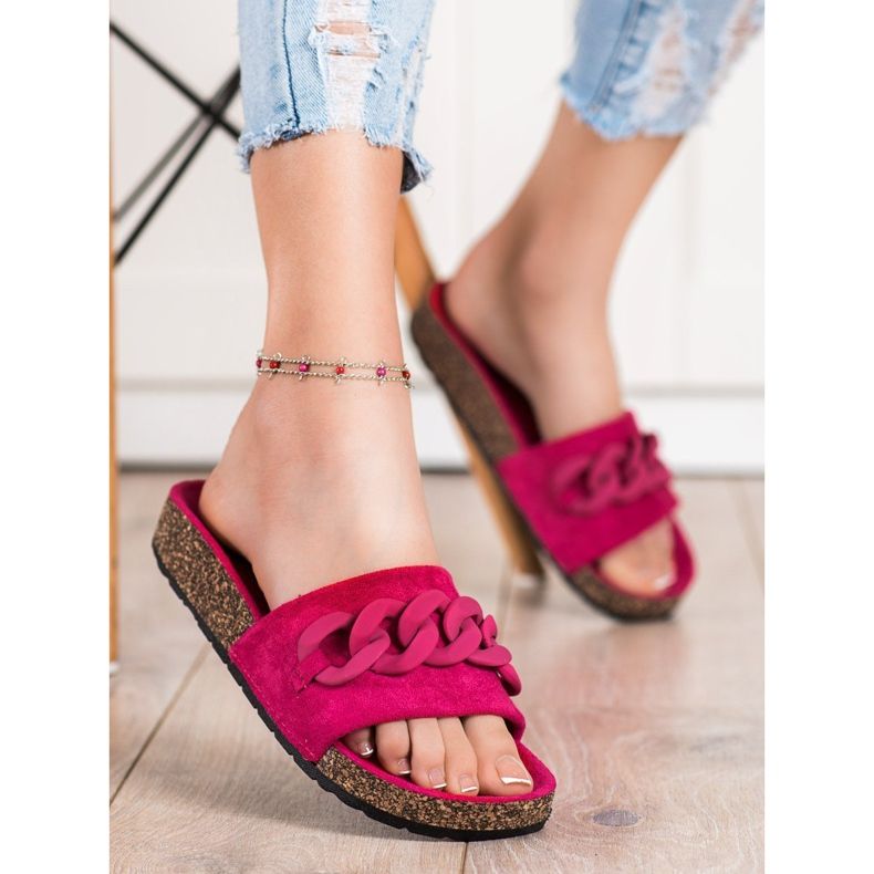 SHELOVET Muodikkaat tossut koristeella oranssi 1