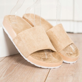 SHELOVET Muodikkaat mokkanahkatossut ruskea 1