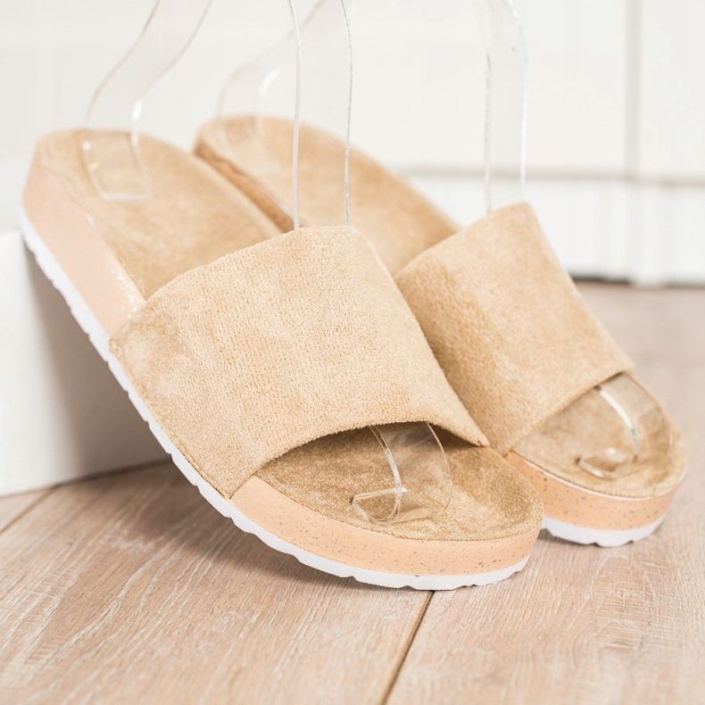 SHELOVET Muodikkaat mokkanahkatossut ruskea 1