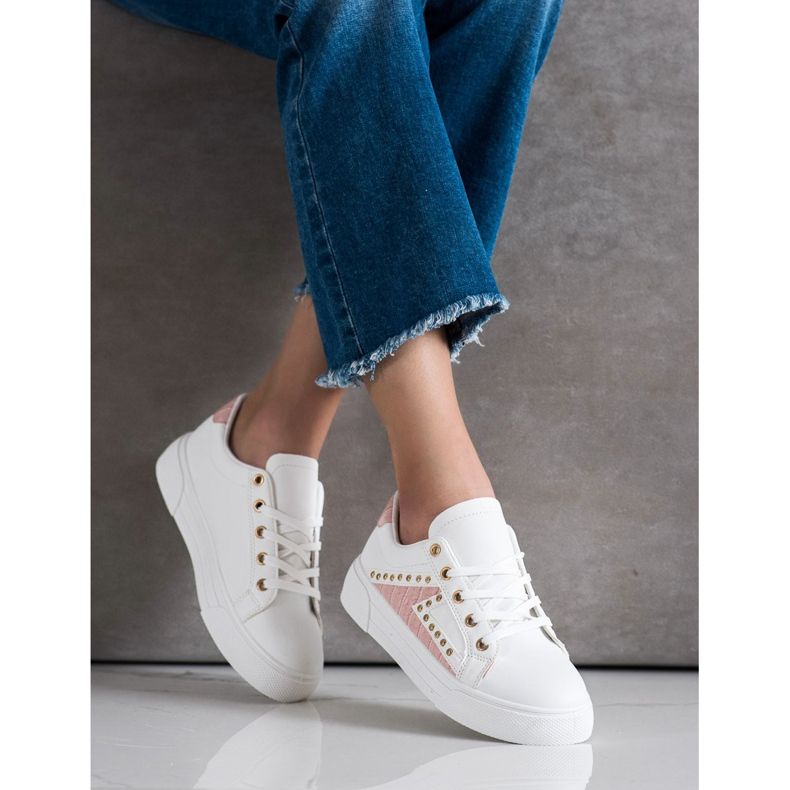 SHELOVET Eco -nahka lenkkarit valkoinen 2