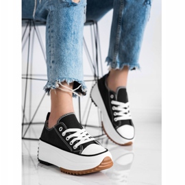 SHELOVET Lenkkarit korkealla alustalla musta 1