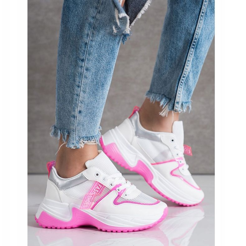 SHELOVET Lenkkarit Mesh -muoti -kengillä valkoinen 1