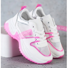 SHELOVET Lenkkarit Mesh -muoti -kengillä valkoinen 2