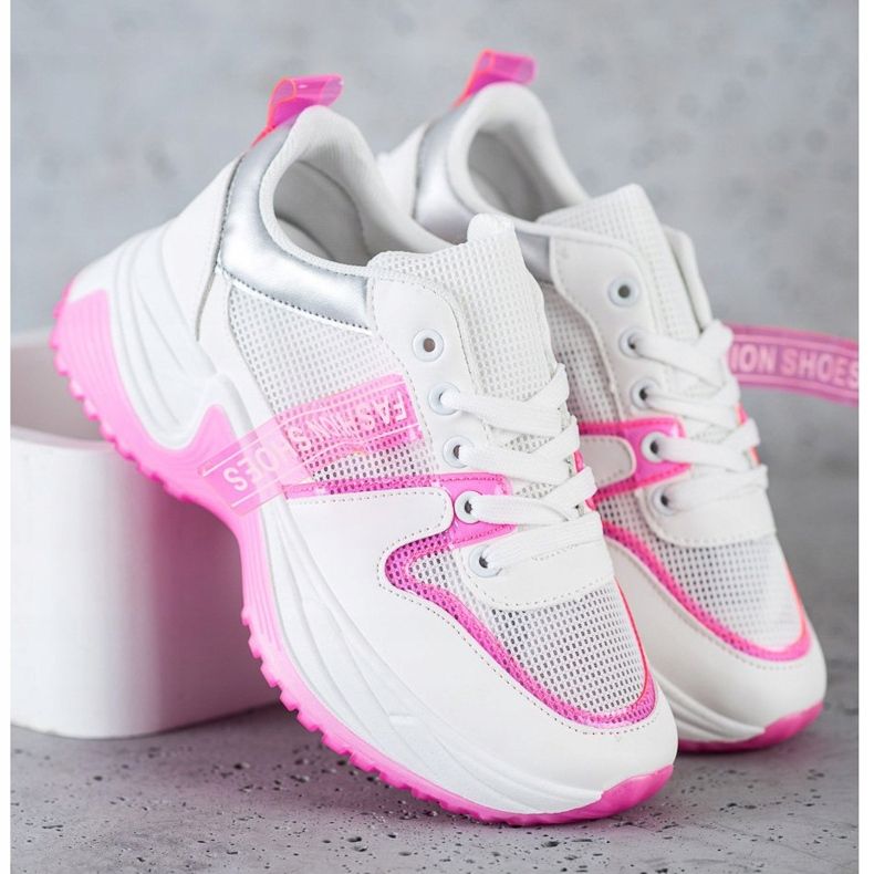 SHELOVET Lenkkarit Mesh -muoti -kengillä valkoinen 2