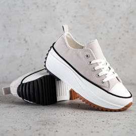 SHELOVET Lenkkarit korkealla alustalla harmaa 1