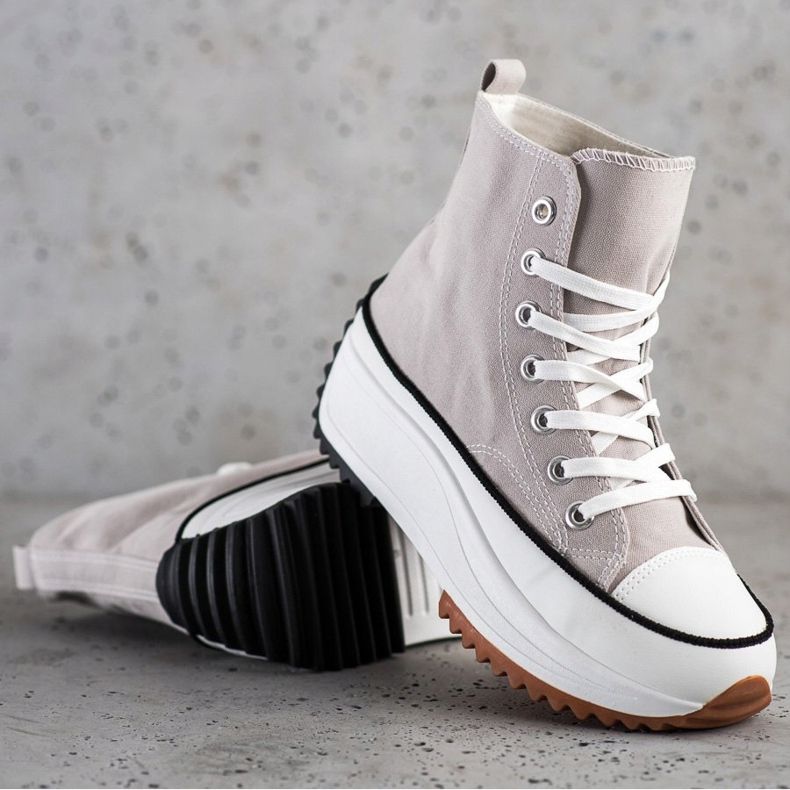 SHELOVET Korkeat lenkkarit lavalla harmaa 1