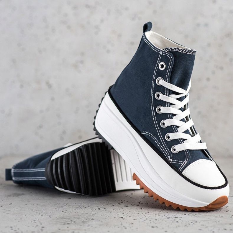 SHELOVET Korkeat lenkkarit lavalla laivastonsininen 1