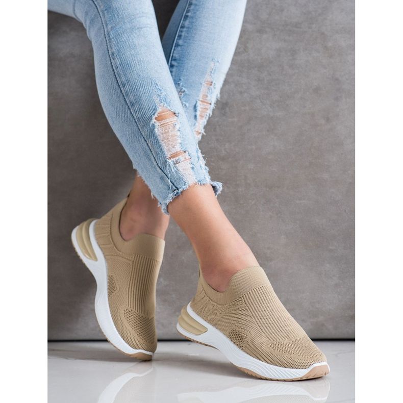 SHELOVET Avoimet Slip-on lenkkarit ruskea 2
