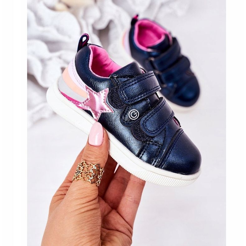 PE1 Lasten ekonahkaiset urheilukengät, joissa sateenkaari tummansininen jasmiini laivastonsininen monivärinen 2