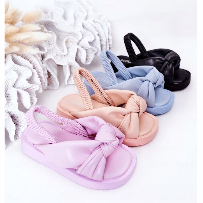 FR1 Lasten sandaalit, joissa mansetti musta purukumi 1