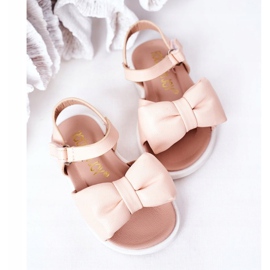 FR1 Lasten sandaalit, joissa rusetti Abbie vaaleanpunainen 1