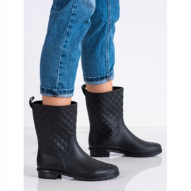 SHELOVET Tikatut Wellies musta 1