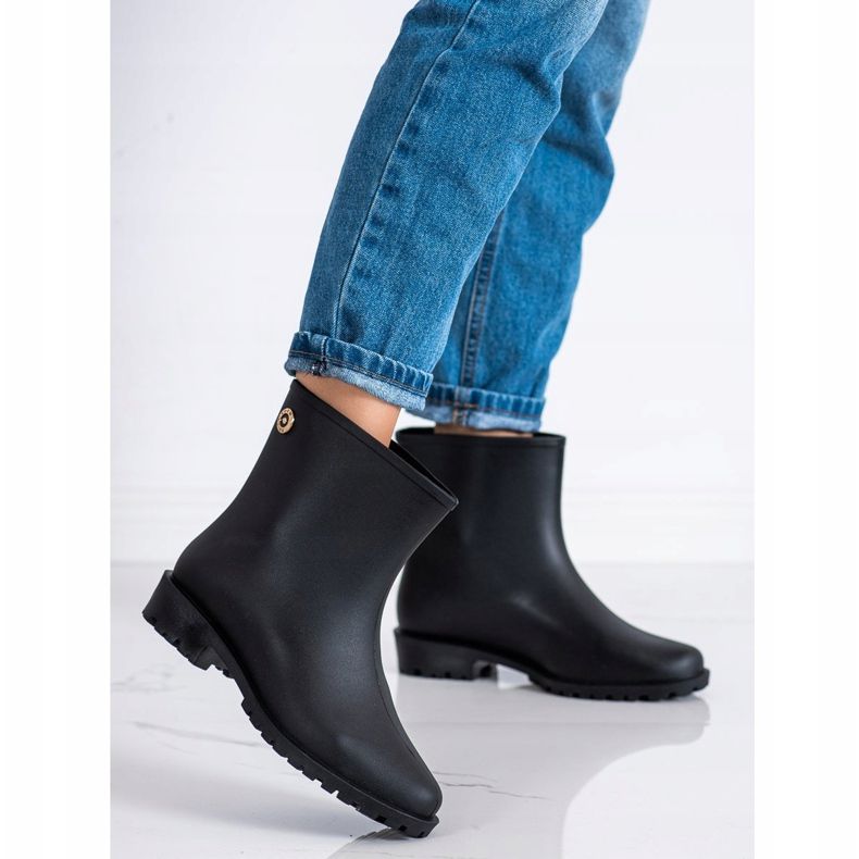 SHELOVET Klassiset matta galoshes musta 1
