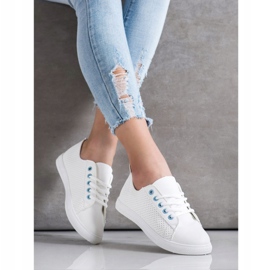 SHELOVET Avoimet lenkkarit Eco -nahkaa valkoinen 2