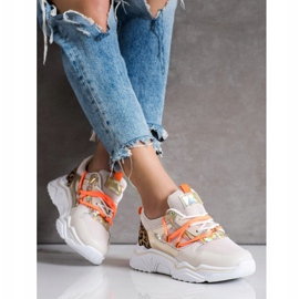 SHELOVET Leopardikuvioiset lenkkarit ruskea 1