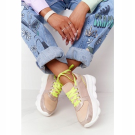 Naisten urheilukengät Platform Lu Boo Beige monivärinen 2