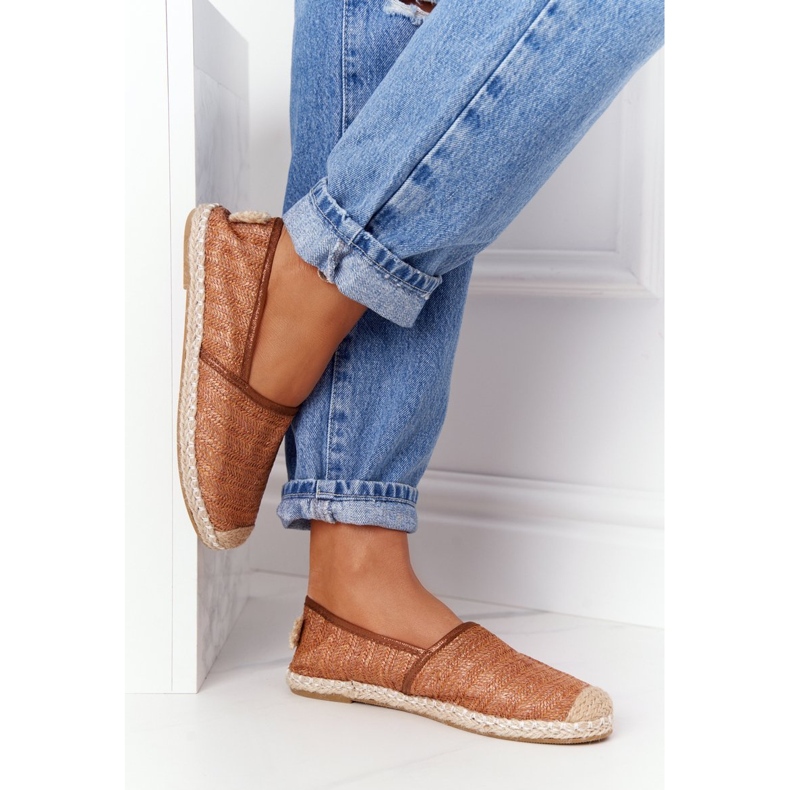 Espadrillot oljella Lu Boo ruskea pohja 1