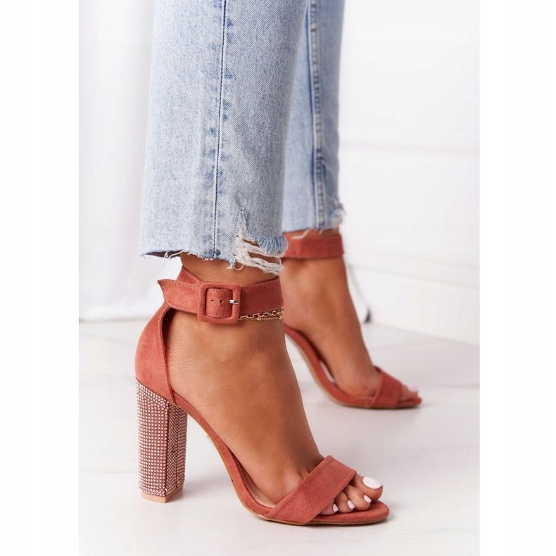 Sandaalit baarissa, jossa on kuutiometri Zirkonia Lu Boo Ceglaste punainen monivärinen 2